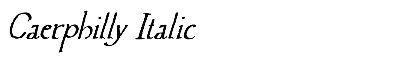 Caerphilly Italic